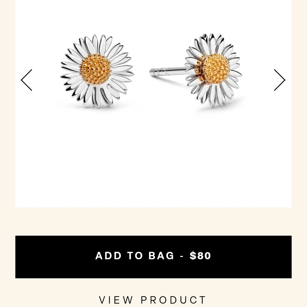 Daisy Flower Stud Earrings